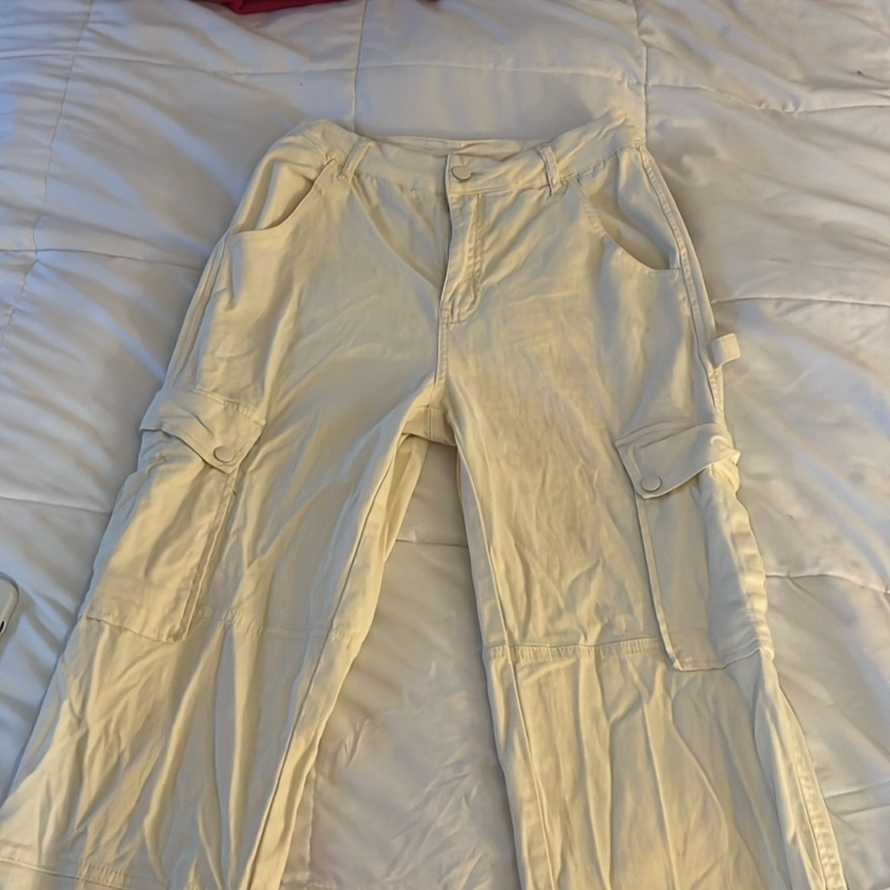 Beige Cargo Pants